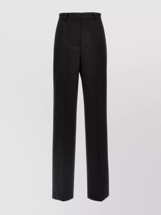 Dolce & Gabbana silk blend high-rise straight-leg tuxedo trousers