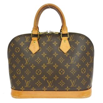 Louis Vuitton Alma Handbag Monogram Canvas Brown Canvas Handbag (Pre-Owned)