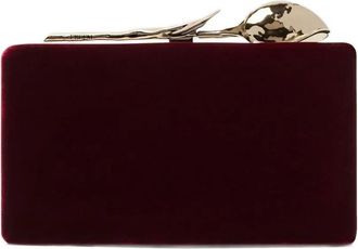Erdem Clutch Bloom con decorazione - Rosso