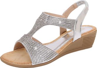 Generic TYUIOP Footbed Sandals Women Womens Sandals Size 5 Wide Fit Platform Slippers Flip Flops Womens Size 5 White Wedges Wedge Flip Flops For Women Red Hee