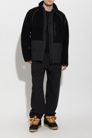 Canada Goose Fleece Jacket With Stand-up Collar, Mens, Black