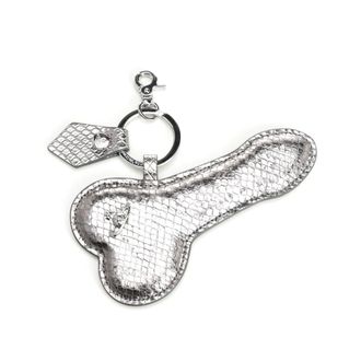 Vivienne Westwood Leather Keyring - unisex - Vivienne Westwood - Keychains - Gray - ONE SIZE - Accessories