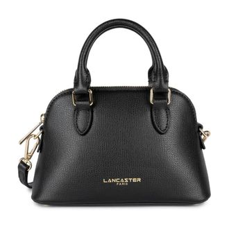 Lancaster Ritssluiting Halve Maan Tas Sierra Jia - Dames - Handtassen - Zwart - ONE Size - Leer - Tassen