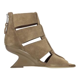 Elena Iachi Schoenen, Dames, Beige, 37 EU, Su&egrave;de, Met Hak