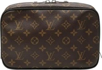 Louis Vuitton Pre-owned Clutches, female, Brown, Size: ONE SIZE Pre-owned Toilet Pouch GM
