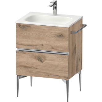 Duravit Duravit - Sivida Mueble Bajo Lavabo, 2 Cajones, Tirador Cromado