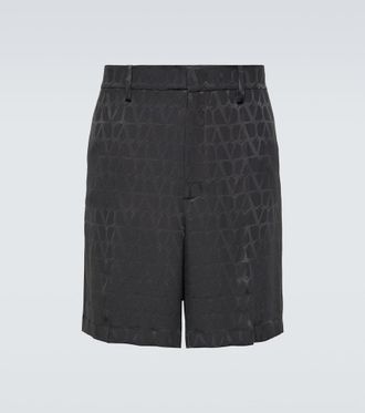 Valentino Shorts in seta Toile Iconographe