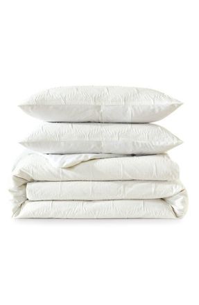 DKNY Modern Hexagon Comforter & Shams Set in Citron at Nordstrom, Size Full