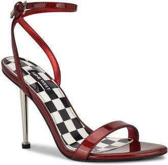 Nine West Reina Ankle Strap Sandal in Dark Red 603 at Nordstrom, Size 10.5