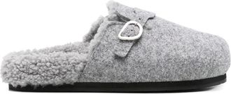 Ancient Greek Sandals Slippers in shearling - Grigio