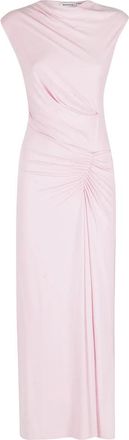 SIMKHAI Acacia Draped Jersey Midi Jurk - Dames - Avondkleed - Roze - S - Kleedjes
