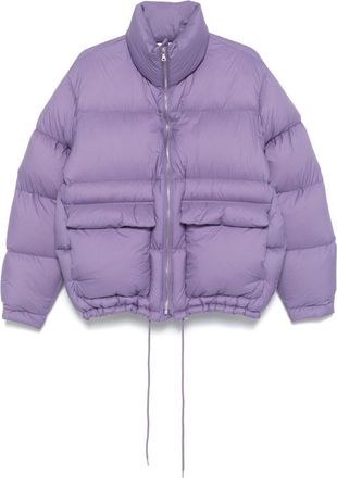 Auralee Giacca leggera con inserti a contrasto - Viola