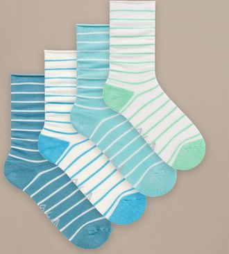 BAM Everyday Roll Top Socks - 4 Pack -Size 4-7 - UK Size 4-7