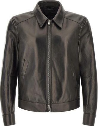 Tom Ford Nappa Blouson - Heren - Leren en Su&egrave;de Jassen - Zwart - L - Leer - Jassen