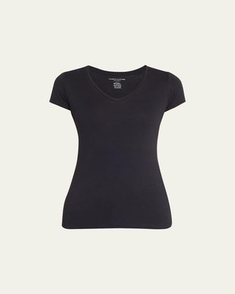 Majestic Filatures Soft Touch Short-Sleeve V-Neck Tee