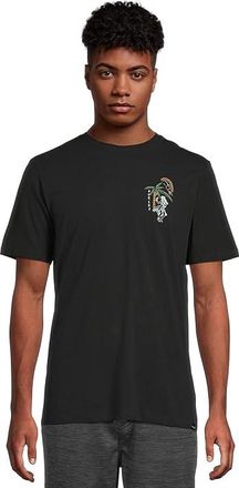 Hurley Hula In Paradise Short Sleeve Mens T Shirt Black : 2XL, Cotton