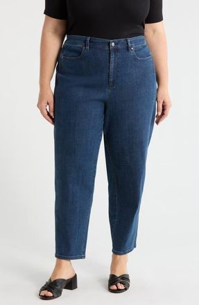 Eileen Fisher Ankle Lantern Jeans in Midnight Indigo at Nordstrom, Size 1X