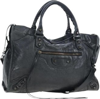 Balenciaga Pre-owned Vintage Hand Bag - Dames - Vintage Handtas - Zwart - ONE Size - Leer - Vintage