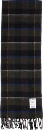 A.P.C. A.p.c. - Leon Sjaal - Heren - Accessoires - Zwart - Maat: ONE Size Wol