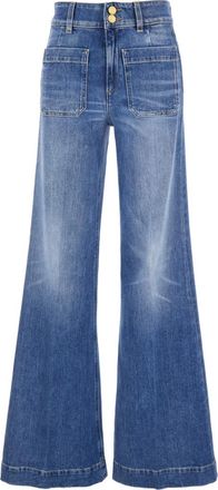 Seafarer Blue Pull On Jeans