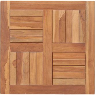 vidaXL Piano Del Tavolo In Legno Massello Di Teak 60x60x2,5 Cm - Vidaxl