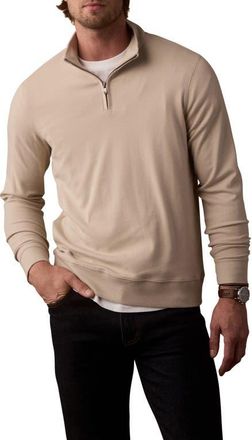 The Normal Brand Puremeso Weekend Quarter Zip Top in Pumice at Nordstrom, Size Xx-Large
