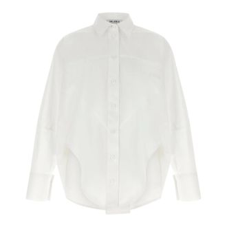The Attico Long-sleeve Shirt - female - The Attico - Shirts - White - 2XS - Blouses & Shirts