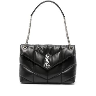 Saint Laurent Medium Loulou Leather Shoulder Bag