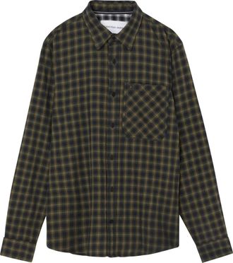 Calvin Klein Groene Shirt - Heren - Casual Overhemden - Veelkleurig - XS - Overhemden