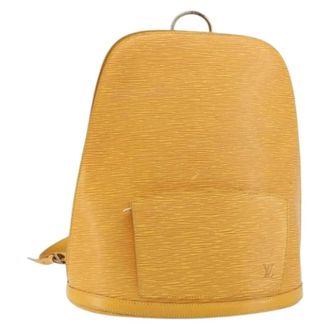 Louis Vuitton Pre-owned Backpacks, female, Yellow, Size: ONE SIZE Pre-owned Vintage Epi Shoulder Bag