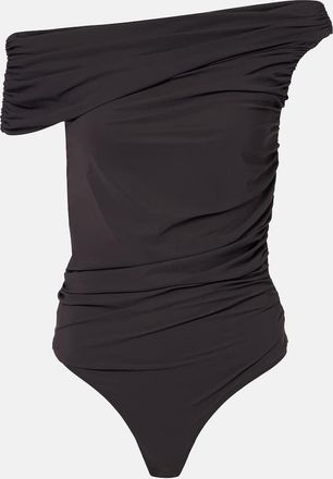 A Gold E Sherilyn off-shoulder bodysuit