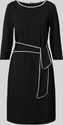 Betty Barclay Knielanges Kleid mit Bindeg&uuml;rtel in Black, Gr&ouml;&szlig;e 48