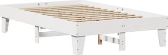 vidaXL Vidaxl - Estructura de cama sin colchón madera de pino blanca 120x200 cm