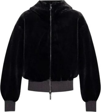 Emporio Armani Jassen, Dames, Zwart, S, Winter Jassen