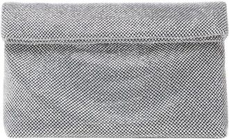 Twentyfourhaitch Tassen, Dames, Grijs, ONE Size, Leer, Maxi Dunham Clutch