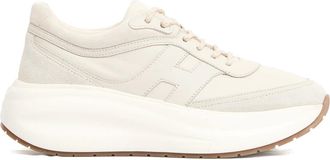 Hogan Sneakers, female, White, 5 UK, White Trainers with Memory Foam Insole