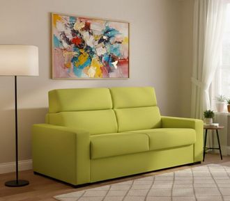 Dmora Dmora - Sof&aacute; Cama 2 Plazas Oprah, Sof&aacute; Convertible Para Sal&oacute;n, Acolchado, Desenfundable, Calidad 100% Made In Italy, 200x95 H100 Cm, Verde