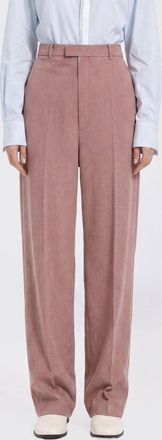 Bottega Veneta Pantaloni sartoriali straight in lana a vita alta