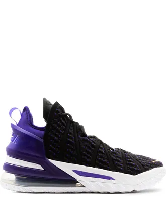Nike LeBron 18 Lakers sneakers - unisex - Nylon/Polyester/Rubber - 11 - Black