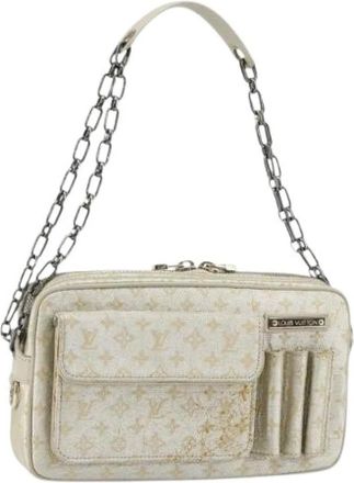 Louis Vuitton Pre-owned Shoulder Bags, female, Beige, Size: ONE SIZE Pre-owned Canvas Shoulder Bag