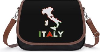 Generic Italy Map Flag Fashion Womens Crossbody Bags Novelty Handbag Shoulder Bag Purse
