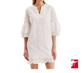 Tyler B&ouml;e Christa Eyelet Dress In White
