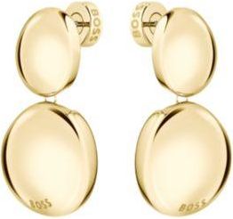BOSS Gold-tone earrings with pebble style