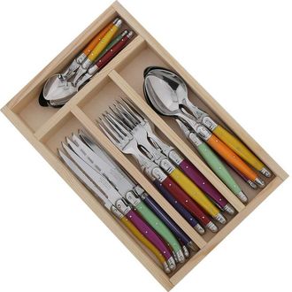 Jean Dubost Laguiole Jean Dubost 07/13152 Set di posate, 24 pezzi, Modelli assortiti