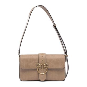 Pinko Pinko, Dames, Tassen, Beige, Maat: ONE Size Leer