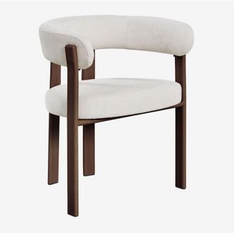 Sklum Silla De Comedor Con Reposabrazos Tapizada Y En Hierro Jolie Sklum