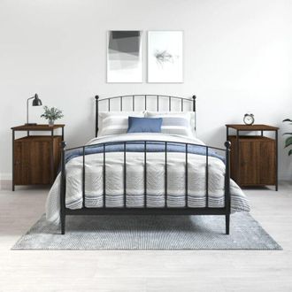 vidaXL Vidaxl - Furniture Limited - Mesitas De Noche 2 Uds Contrachapada Roble