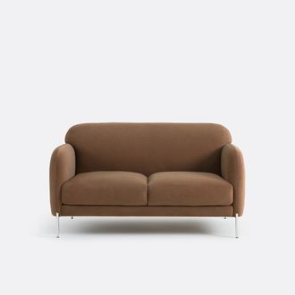 La Redoute Interieurs 2-zits rechte zetel in mat fluweel, PABLO