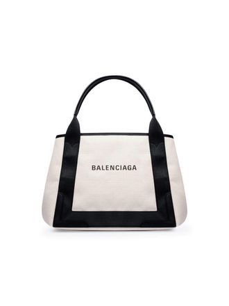 Balenciaga Navy Small Cabas Bags