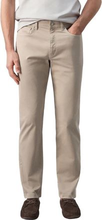 Mango Regular Fit Straight Leg Jeans in Beige at Nordstrom, Size 32